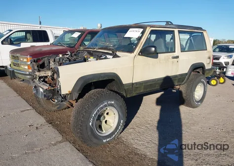 1999 Jeep Cherokee Sport из США, поврежденный, VIN 1J4FF67S8XL614591